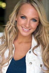 Portrait of pretty actress