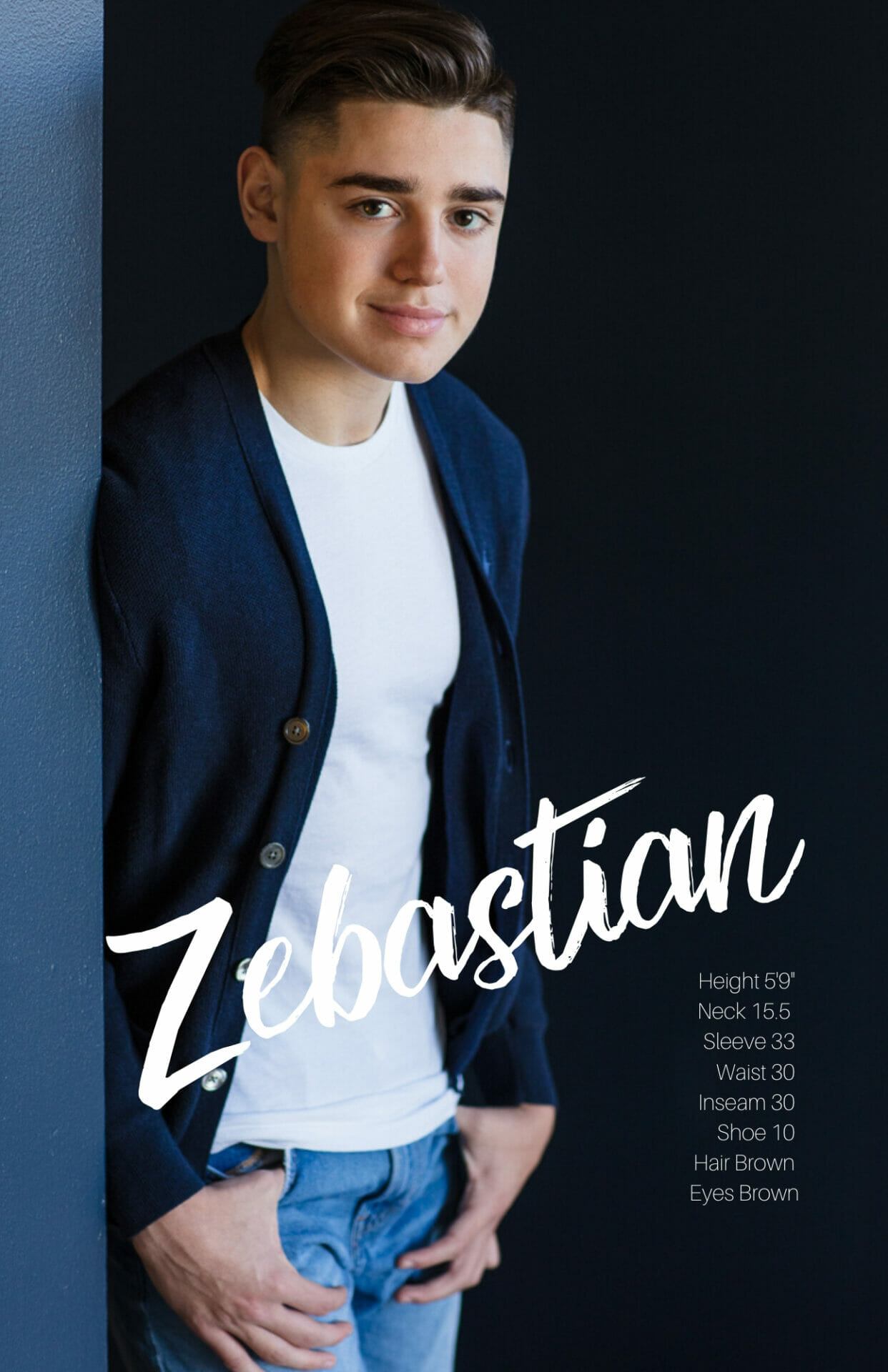 Front of Model Comp Card