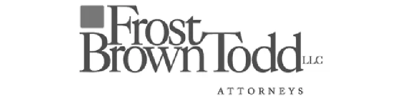 Frost Brown Todd LLC Attorneys logo with stylized text and a gray square mark above the name