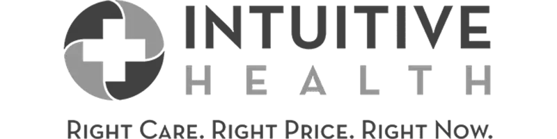 Intuitive Health logo with a circular abstract icon on the left and the 'Intuitive Health' wordmark on the right.